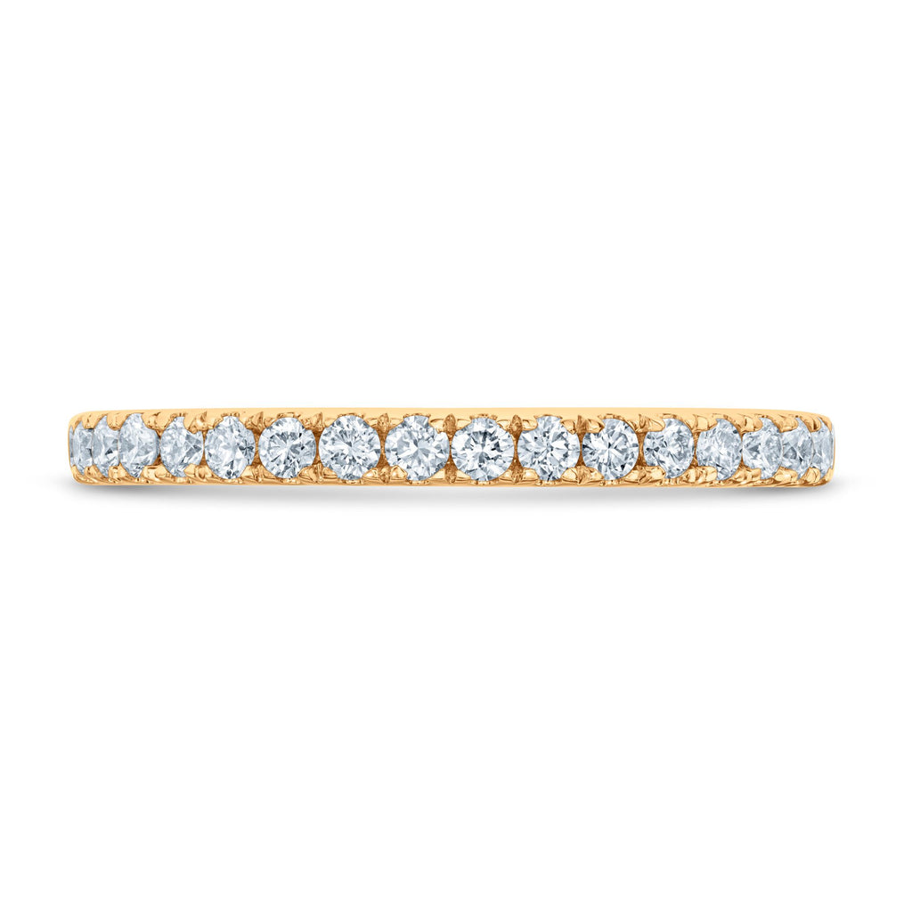 2crt Round Diamond Yellow Gold Plated Wedding Ring