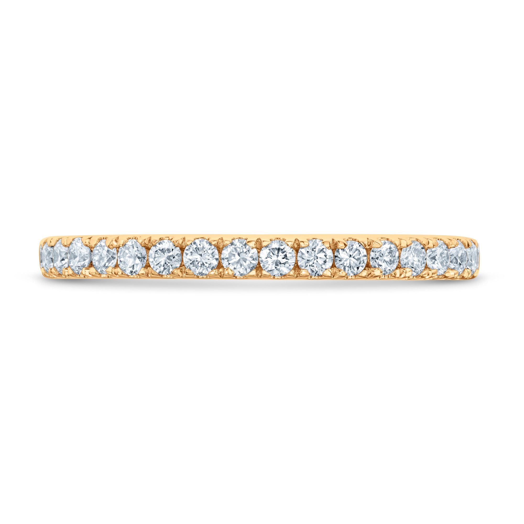2crt Round Diamond Yellow Gold Plated Wedding Ring